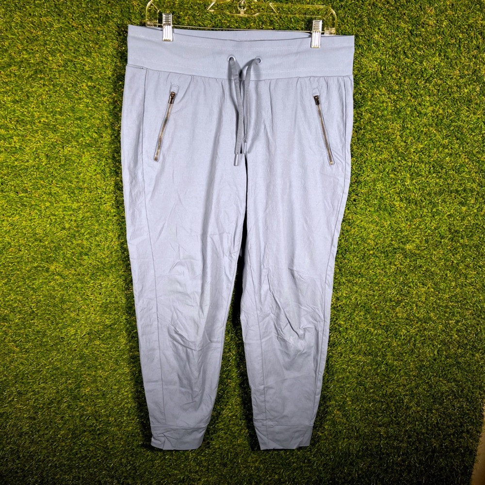 Athleta Trekkie North Joggers Womens 10 Blue Gray Hiking Travel‎ Pants